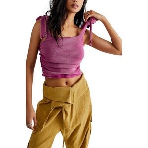 (A8) NEW Free People Boulevard Tank  in Dragonfruit, Size Medium, NWOT